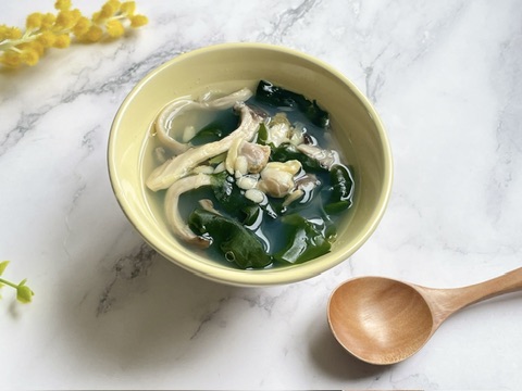 わかめとあさりの春養生スープ【大倉実里】