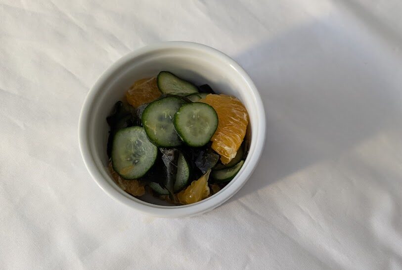 給食風わかめの酢の物【阿部真菜美】