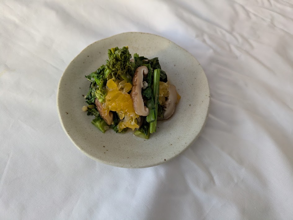 菜の花の柑橘おひたし【阿部真菜美】