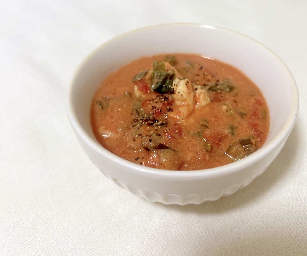 えびの酒粕トマトスープ【内藤えみ】