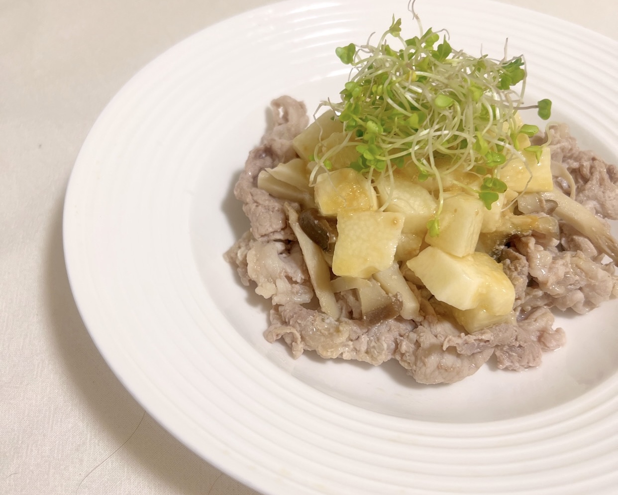 長芋と豚肉のリセット蒸し【内藤えみ】