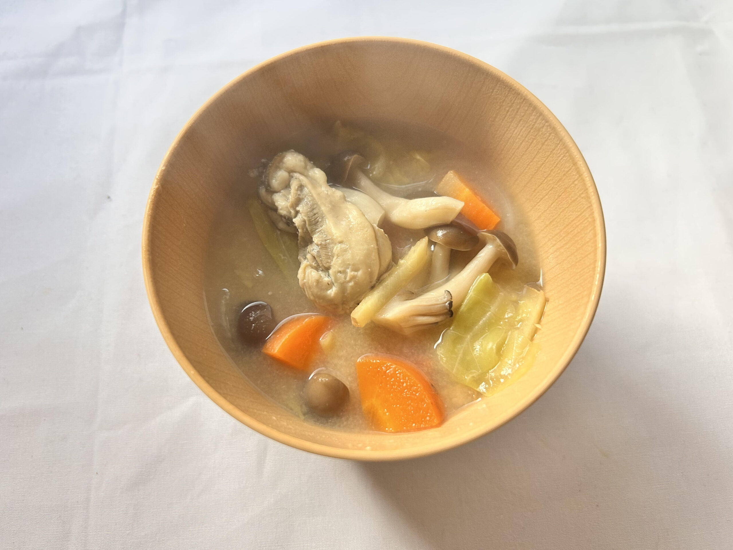 牡蠣と春野菜の味噌汁【冨澤茜】